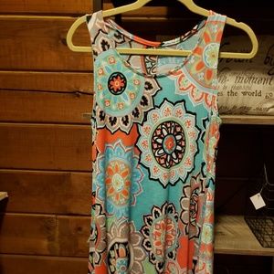 Patterned Swing Dress